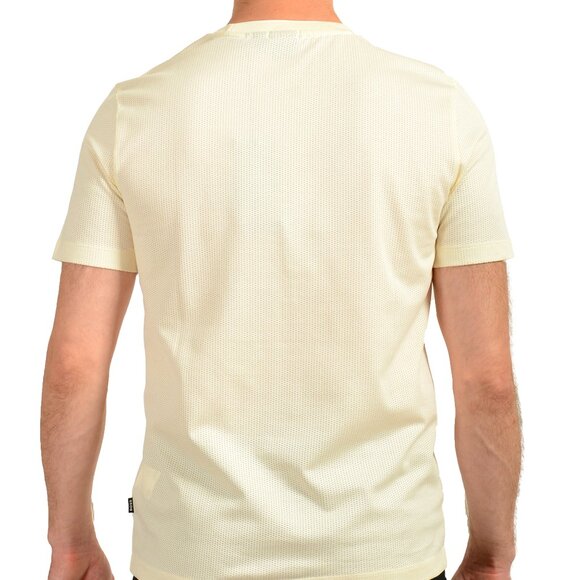 Hugo Boss Men's "Tiburt 349" Ivory See Through Short Sleeve T-Shirt US M IT 50 - Picture 3 of 6